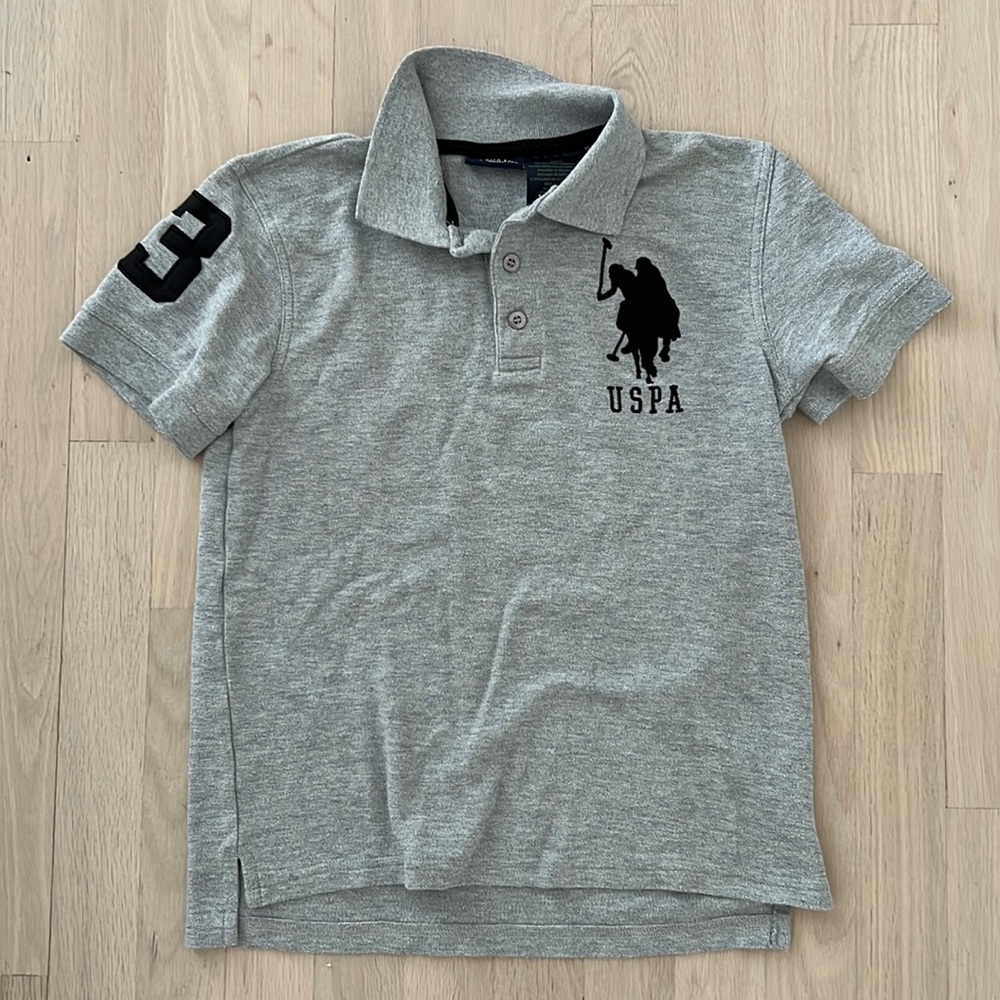 Grey short sleeved US Polo Assn.